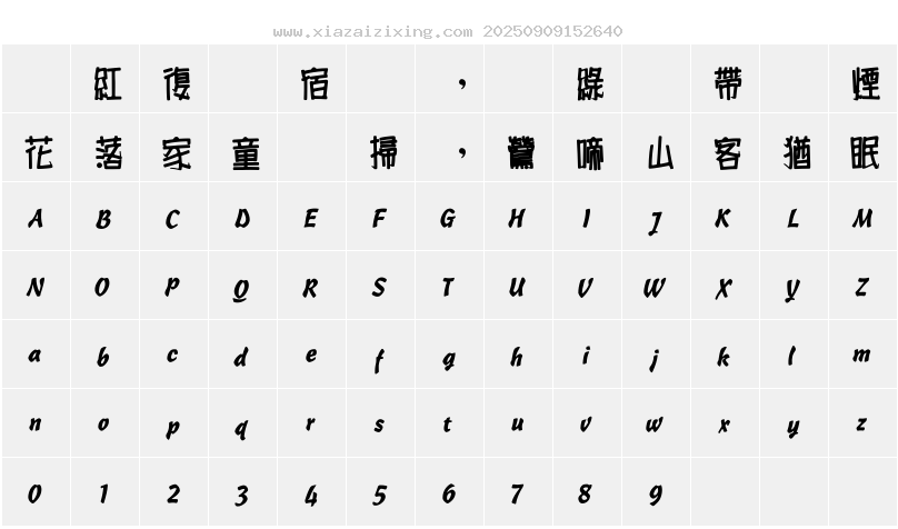 字符映射圖