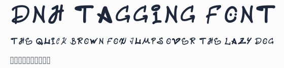 Dnh Tagging Font預覽圖