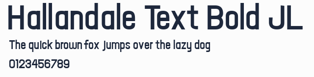 Hallandale Text Bold JL預覽圖