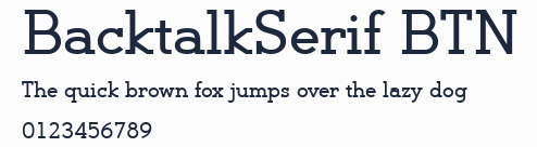 BacktalkSerif BTN預覽圖