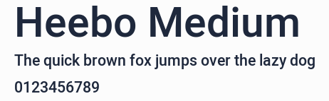 Heebo Medium預覽圖