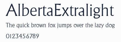 AlbertaExtralight預覽圖
