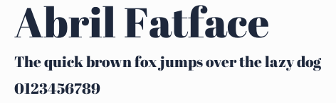 Abril Fatface預覽圖