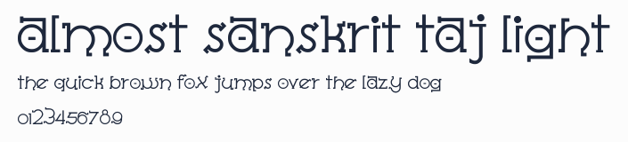 Almost Sanskrit Taj Light預覽圖