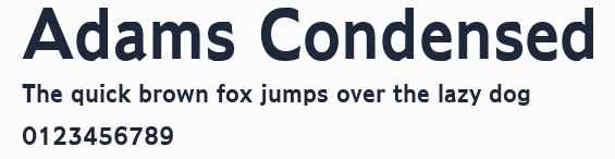 Adams Condensed預覽圖