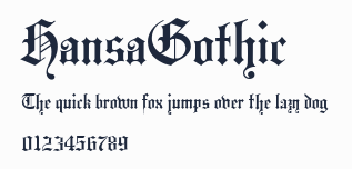 HansaGothic預覽圖