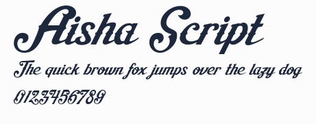 Aisha Script預覽圖