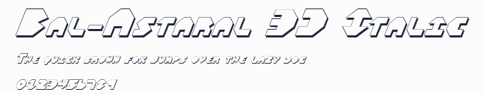 Bal-Astaral 3D Italic預覽圖