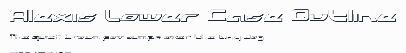 Alexis Lower Case Outline預覽圖