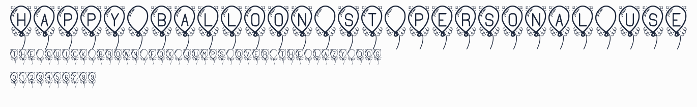 Happy Balloon St PERSONAL USE預覽圖