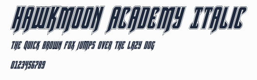 Hawkmoon Academy Italic預覽圖