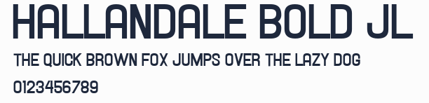 Hallandale Bold JL預覽圖