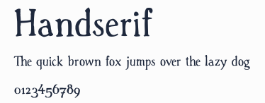 Handserif預覽圖