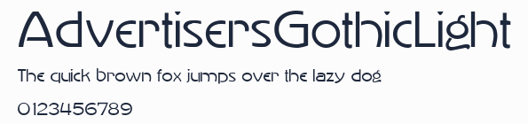 AdvertisersGothicLight預覽圖