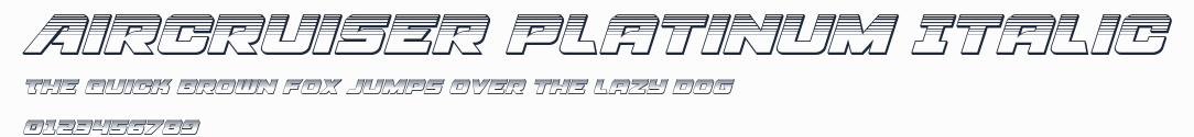 Aircruiser Platinum Italic預覽圖