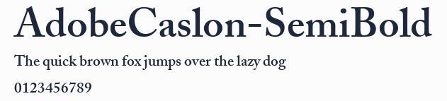 AdobeCaslon-SemiBold預覽圖