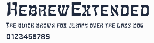 HebrewExtended預覽圖
