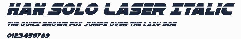 Han Solo Laser Italic預覽圖