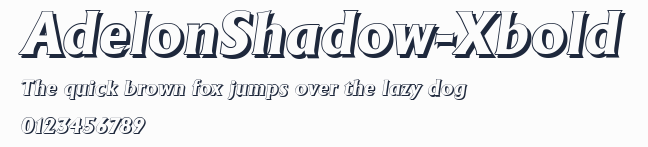 AdelonShadow-Xbold預覽圖