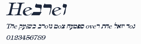 Hebrew預覽圖