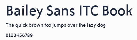 Bailey Sans ITC Book預覽圖