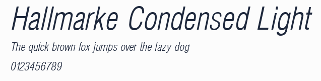 Hallmarke Condensed Light預覽圖