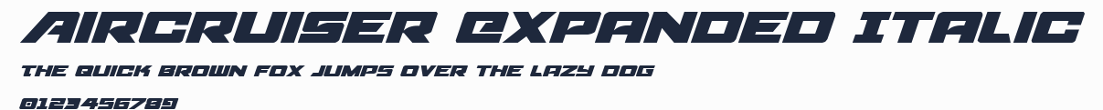 Aircruiser Expanded Italic預覽圖