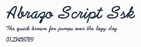 Abrazo Script Ssk預覽圖