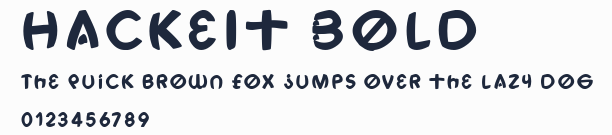 HackeIt Bold預覽圖