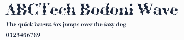 ABCTech Bodoni Wave預覽圖