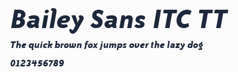 Bailey Sans ITC TT預覽圖