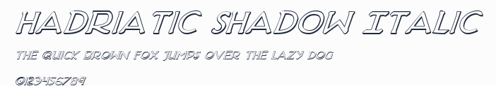 Hadriatic Shadow Italic預覽圖