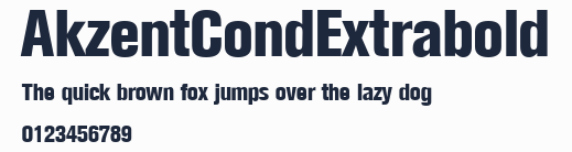 AkzentCondExtrabold預覽圖
