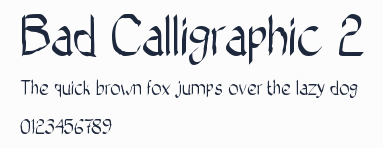Bad Calligraphic 2預覽圖