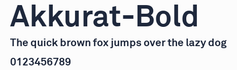 Akkurat-Bold預覽圖