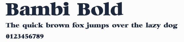 Bambi Bold預覽圖