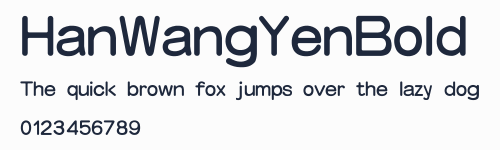 HanWangYenBold預覽圖
