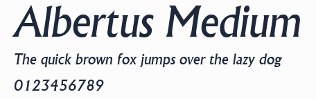 Albertus Medium預覽圖