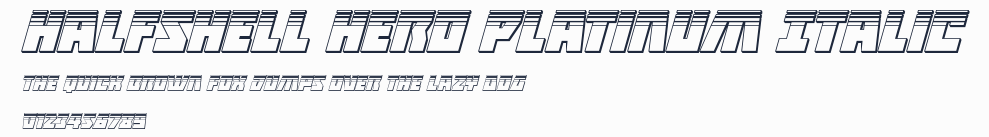 Halfshell Hero Platinum Italic預覽圖
