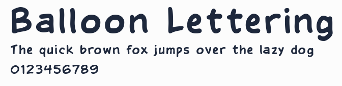 Balloon Lettering預覽圖