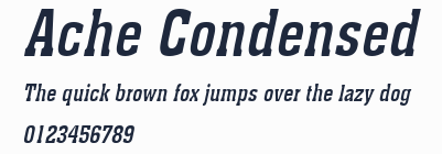 Ache Condensed預覽圖