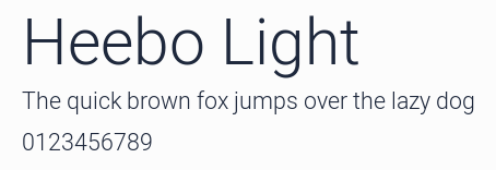 Heebo Light預覽圖