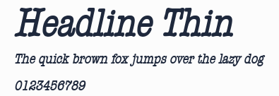 Headline Thin預覽圖
