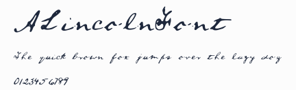 ALincolnFont預覽圖