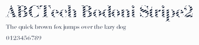 ABCTech Bodoni Stripe2預覽圖