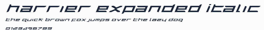 Harrier Expanded Italic預覽圖