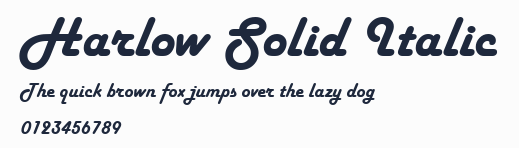Harlow Solid Italic預覽圖