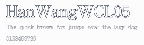 HanWangWCL05預覽圖