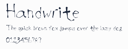 Handwrite預覽圖