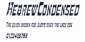 HebrewCondensed預覽圖